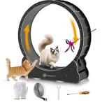 MIWOOYY кошка колесо большой кошка беличье колесо 100cm - закрытый кошка для чёрный натуральное дерево. кошка салон Runner, блокировка . самый маленький ограничение. щель проект . оборудован безопасность кошка Ran ni