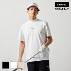 バンデル STRAIGHT LOGO S/S MOCK NECK SHIRTS BANDEL ポロシャツ ゴルフ シャツ ホワイト ブラック メンズ スポーツ 男性 バンデルゴルフ