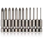 SeonFook 12 шт. комплект 50mm магнитный Cross head бит для отвертки 6.35mm шестиугольник автомобиль nk(1/4") S2 сплав сталь производства электрический бит для отвертки 