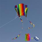 KOKOSUN кайт Rainbow кайт сборка простой руль 30M кайт нить уличный мельчайший способ .... кайт упаковочный пакет имеется ( Rainbow )