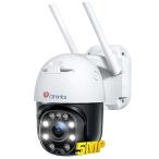 Ctronics 防犯カメラ 屋外 5MP 5GWi-Fi 自動追尾 PC対応 AIヒューマン検知 音光警報 夜間カラー撮影 パンチルト 24時間常時