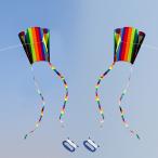 KOKOSUN кайт Rainbow кайт сборка простой руль 30M кайт нить уличный мельчайший способ .... кайт упаковочный пакет имеется ( Rainbow 2 шт. комплект )