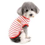 ZUNEA 犬用 Ｔシャツ 小型犬 夏 タンクトップ 柔らかさ ベスト シャツ ボーダー柄 ペット 犬 猫服 おしゃれ かわいい シャツ ひんやり ド