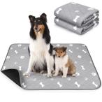 ショッピングペットシーツ ULIGOTA 洗える ペットシーツ 犬 猫用 おしっこマット ペットマット 下敷きマット 洗える 速乾 繰り返し使える（グレー67×50cm 二枚セ