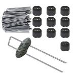 Niesporek U булавка . чёрный круг есть 20cm 100 комплект защита от сорняков сиденье фиксация булавка bow saw сиденье фиксация булавка искусственный газон ... булавка выносливость U знак type вдавлено .. булавка 