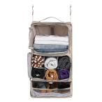 Surblue шкаф место хранения box подвешивание ниже чемодан внутренний задний дорожная сумка компрессия задний одежда подставка 3 уровень складной большая вместимость путешествие 