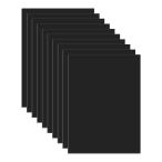 DARENYI 10枚入り アクリル板 黒い 厚さ1mm 15x10cm アクリル 黒 保護フィルム付き 絵画、DIY装飾、教育などに適しています