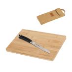 ショッピング包丁 KingCamp まな板包丁セット 竹製 包丁内蔵 滑り止めゴム付き カッティングボード 収納ケース付き アウトドア・キャンプ Mサイズ（27.6×2