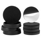 Ezprotekt 家具保護パッド 防震 4個滑り止めパッド+4個フェルトマット 椅子脚カバー フェルト 防音・防振 滑り止め 床傷防止 直径65mm