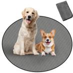 Para Sora 洗える ペットシーツ 丸型 猫 犬用(直径120cm 1枚) 滑り止め 防水 ペットマット 八角形ペットサークルに最適 超吸収 消