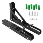 .. маленький магазин складной полки получить металлические принадлежности 2 штук l знак металлические принадлежности полки главный .L знак type орнамент подвешивание полки DIY выдерживаемая нагрузка 100kg чёрный 14inch-35cm