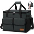 Heshare クーラーボックス 40L大容量 仕切り板付き 5層断熱構造 保冷力最強 保冷バッグ 折り畳み収納可能 ソフトクーラー 保温 保冷 防水