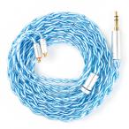 [KBEAR 7030. сердце .]mmcx3.5mmli кабель слуховай аппарат li кабель выше комплектация кабель 4 сердцевина одиночный кристалл медь серебряный металлизированный iya moni замена кабель li