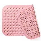 Toski お風呂 すべり止めマット 浴槽 TPE製 40×70cm 浴槽滑り止めマット 吸盤付き 介護 柔軟快適 転倒防止 防カビ 老化防止 浴槽内