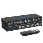 AV переключатель RCA переключатель .- селектор 4x3 RCA переключатель разделение 4 ввод 3 мощность 1080P 60Hz AV переключатель переключатель .-VCR,