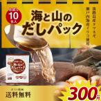 送料無料 海と山のだしパック 10包入り 得トクセール 食品 ポイント消化 お試し ふりかけ 国産 お取り寄せ グルメ 通販 メール便 だし 調味料