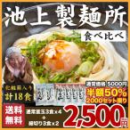 ポイント消化 池上製麺所 食べ比べ18食セット つゆ付 お中元 ギフト 得トクセール 訳あり 送料無料 食品 お試し オープン記念 グルメ 特産品 お取寄せ おつまみ