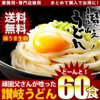 うどん 讃岐うどん お徳用 讃岐生うどん60食 送料無料 (北海道・沖縄・離島+1500円) 得トクセール ポイント消化 業務用 お取り寄せ お歳暮  ギフト 御歳暮