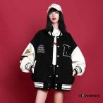 スタジャン レディース ジャケット トレーナー スポーツ 野球服 春服 スタジアムジャンパー ブルゾン アウター 着痩せ ゆったり 大きいサイズ