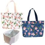 レジかごショッピングバッグ 保温保冷 アルミ ローズ 薔薇 おしゃれ エコバッグ 値下げ