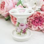 歯ブラシ立て アニバーサリーローズ おしゃれ 花柄 薔薇 磁器 歯ブラシスタンド 4本対応