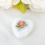 ショッピング薔薇 小物入れ ゴールドローズ ハート型 おしゃれ 花柄 薔薇 磁器