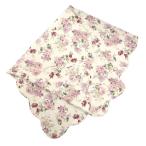マルチカバー キルト 約130cm×130cm Mサイズ 正方形 ローラ ローズ 薔薇 花柄 かわいい 新生活 2022
