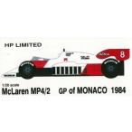 McLaren MP4/2　 GP of MONAC 1984 スポンサーデカール付き