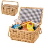  корзина корзина пикник корзина крышка имеется кемпинг корзина Северная Европа корзина сумка . квадратное 4 угол модный . цветок видеть UT-1028 Captain Stag включение в покупку не возможно 