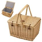  корзина корзина пикник корзина крышка имеется Северная Европа корзина сумка . квадратное 4 угол модный . цветок видеть UT-1029 Captain Stag включение в покупку не возможно 
