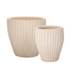 ショッピング植木鉢 植木鉢　テラコッタ　サフィ　36W　M・S 2点セット