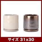 植木鉢 陶器鉢 ヴィトロ エンデカ 10号 受け皿付き