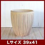 植木鉢　陶器鉢　ウィトン　980　赤土(白土焼付)　Lサイズ