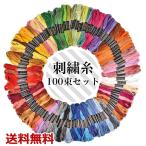 100本100色 カラー 刺繍糸 100束セット 編み物 クロスステッチ パッチワーク ミサンガ アクセサリー制作 手縫い 糸 送料無料