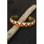  Buffalo to Lux браслет Buffalo Tracks Beads Bungle латунь бисер браслет red
