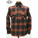 ショッピングred クッシュマン 長袖シャツ CUSHMAN 25706 COTTON TWEED CHECK HALF ZIP SHIRT RED