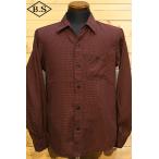 デラックスウエア DELUXEWARE 長袖シャツ LV-27 PLOVER  千鳥 レッド