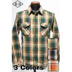 ウエス UES 長袖シャツ 502553 先染ヘビーネルシャツ