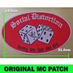 海外買付 / 特大 / MC PATCH  SOCIAL DISTORTION ★ カスタム ライダース ★ アイロン対応