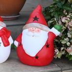 クリスマス まんまる サンタクロース 単品 オーナメント 庭 置物 雑貨 ディスプレイ 飾り