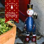 英国 Smart Garden クリスマスオブジェ 水玉スノーマン ブリキ製 屋外使用可