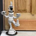 オーナメント ラビット カップ アリス お茶会 うさぎ 置物 ディスプレイ 飾り ティーカップ