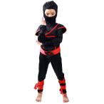  Halloween маскарадный костюм ребенок костюмы мужчина девочка ninja симпатичный Kids детский костюм верх и низ в одном корпусе комплект красный размер 95 110 120 130 140