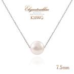 真珠ネックレス一粒パールレディース10KK10ホワイトゴールド10金プレゼ...