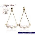 ピアス 18金 レディース パール アコヤ真珠 K18 18k ゴールド 可愛い プレゼント 誕生日 記念日 彼女 女性 妻 娘 結婚式 二次会 入学式 バースデープレゼント