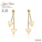 Yahoo! Yahoo!ショッピング(ヤフー ショッピング)10月誕生石 ピアス レディース 18金 オパール 18k ハート K18 ジュエリー ゴールド プレゼント アクセサリー 華奢 揺れる 10月 誕生石 バースデープレゼント