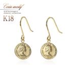 Yahoo! Yahoo!ショッピング(ヤフー ショッピング)コインピアス 18金 レディース フック 18K K18 アクセサリー ジュエリー 揺れる おしゃれ 小振り 女性 彼女 誕生日 記念日 プレゼント バースデープレゼント