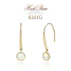 オパールピアス天然石おしゃれ10月誕生石10金アクセサリー10KK10イエ...