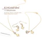3点セット アクセサリー ネックレス ピアス ブレスレット ゴールド リーフ ゴールドフィルド メイプル 葉っぱ レディース プレゼント 女性 バースデープレゼント