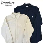 ショッピングジムフレックス 【2025年 S/S】メンズ　Gymphlex　ジムフレックス　長袖　ボタンダウン リネンシャツ GY-B0196LIP